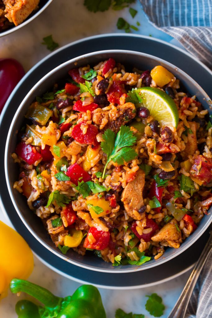 Chicken Fajita Rice Bowl